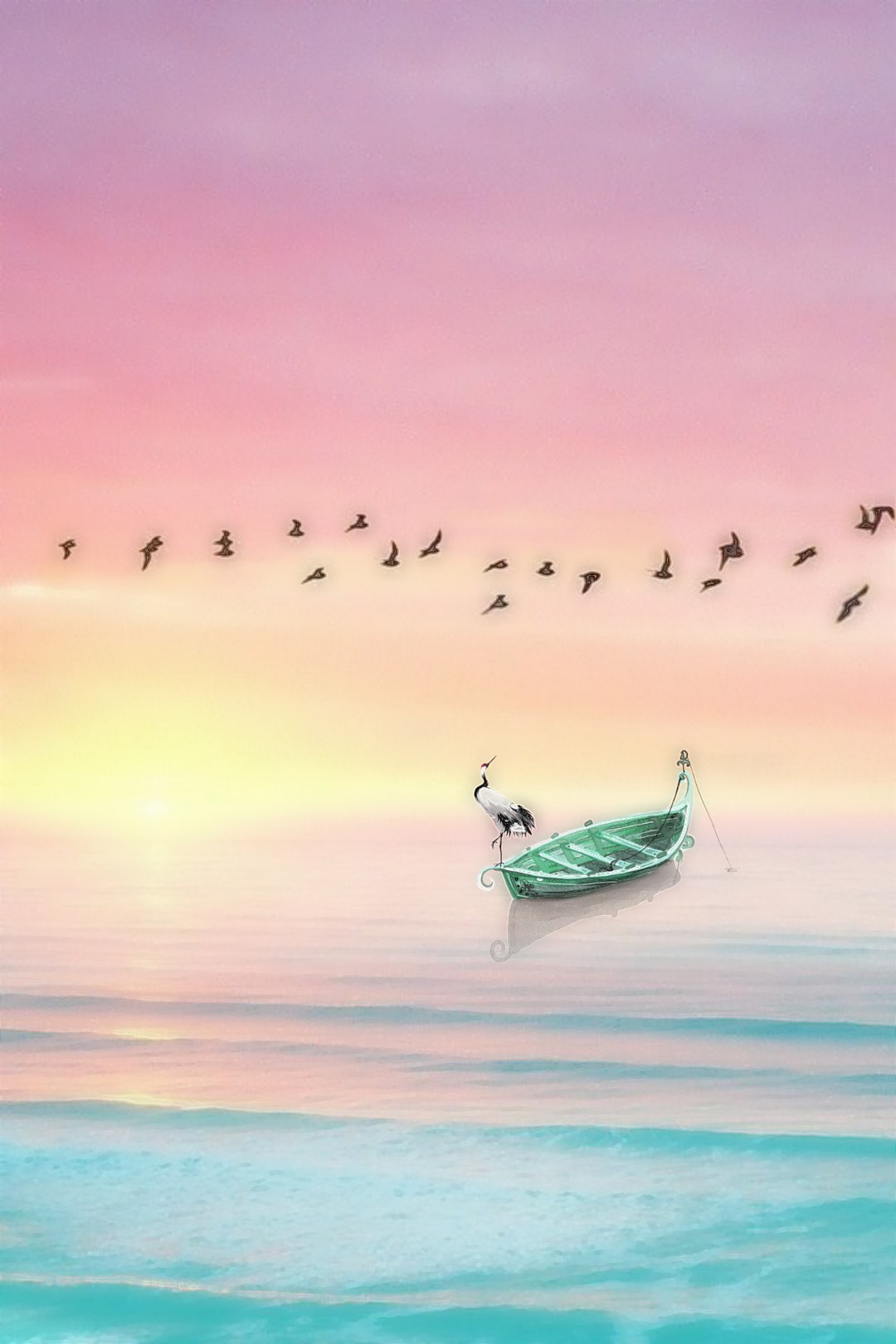 Pastel Colored Sunset - HD Wallpaper 