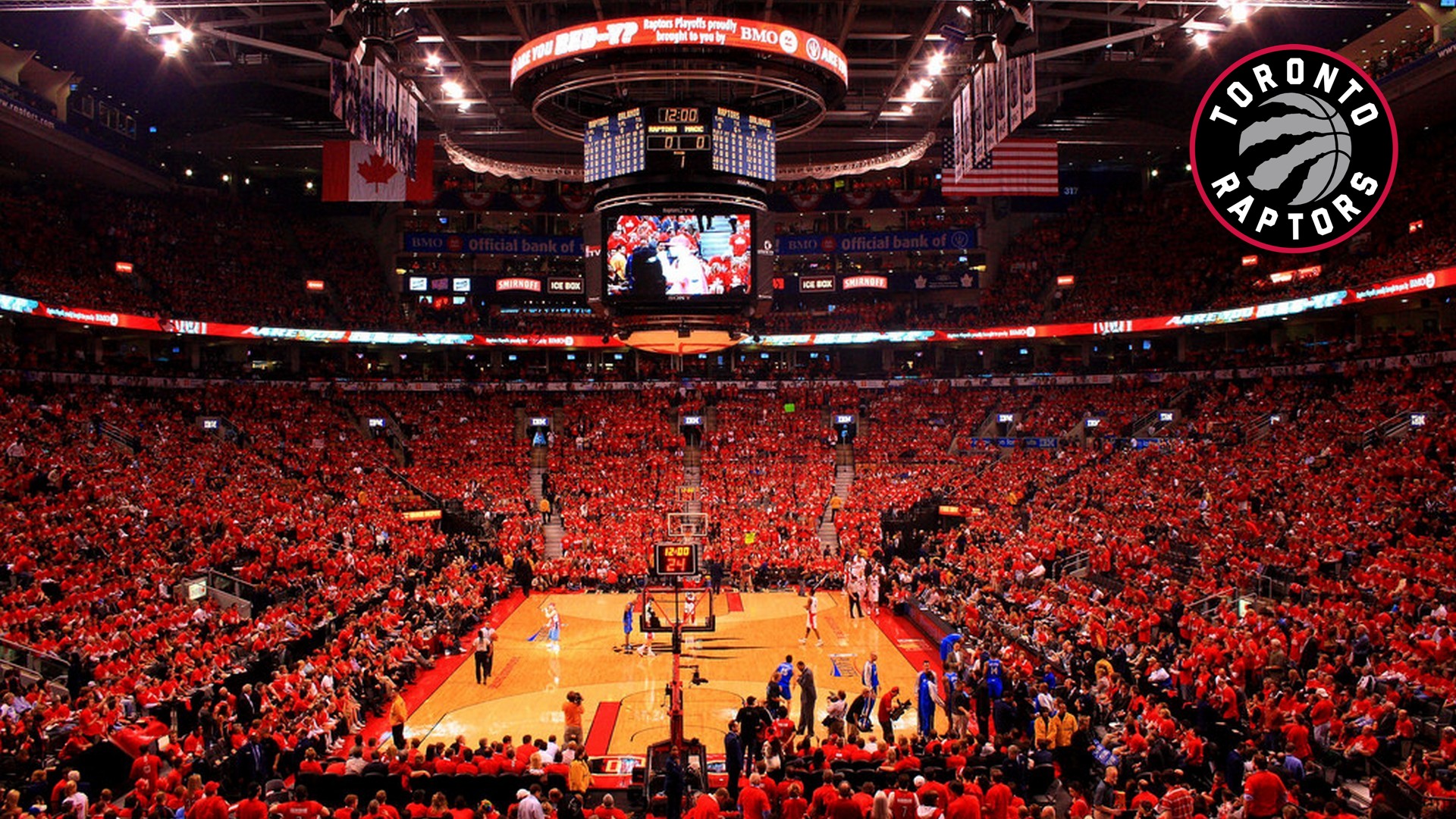 Toronto Raptors Stadium Desktop Wallpapers With Image - Raptors Desktop - HD Wallpaper 