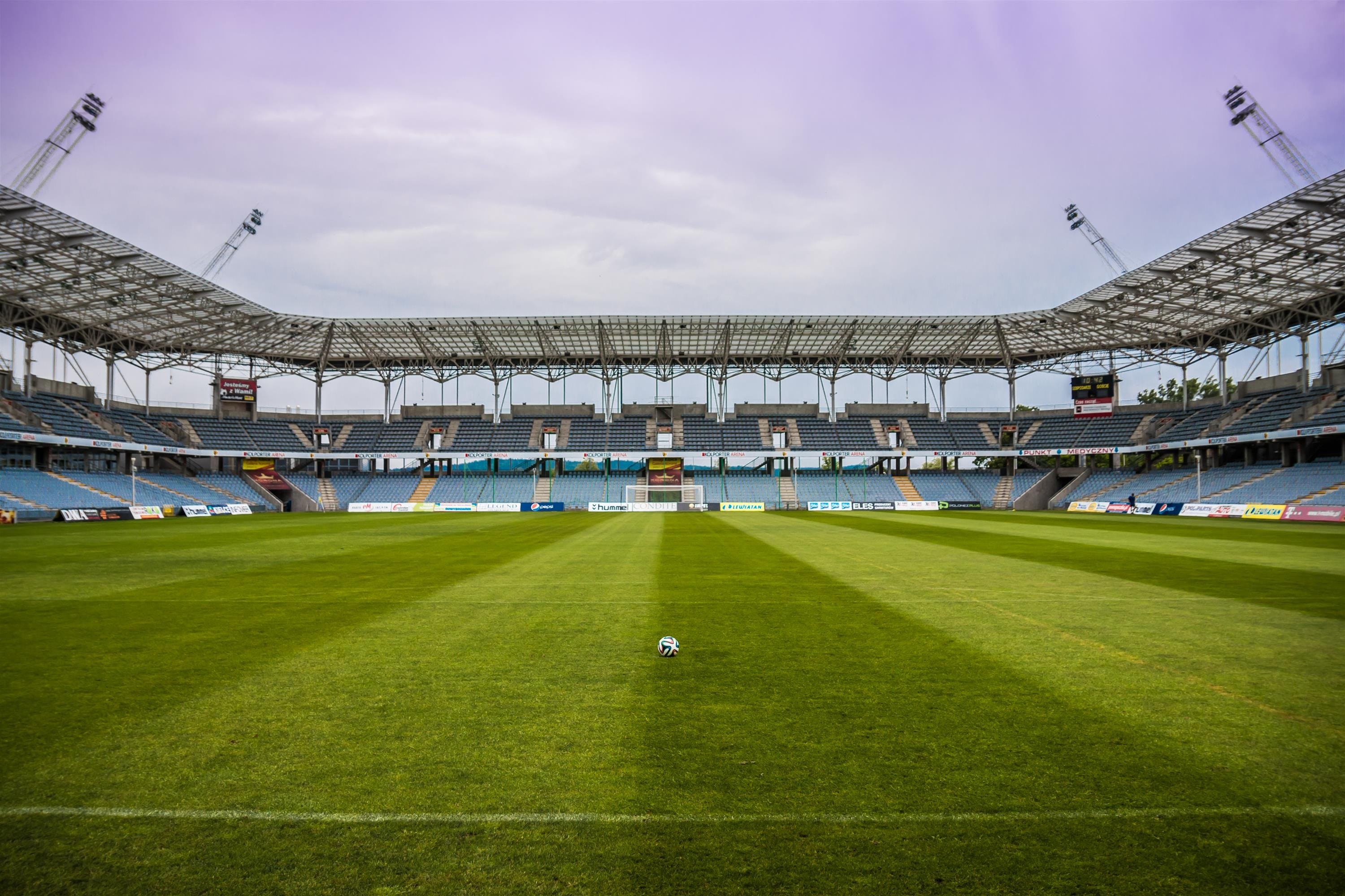 Soccer Stadium On Field - HD Wallpaper 