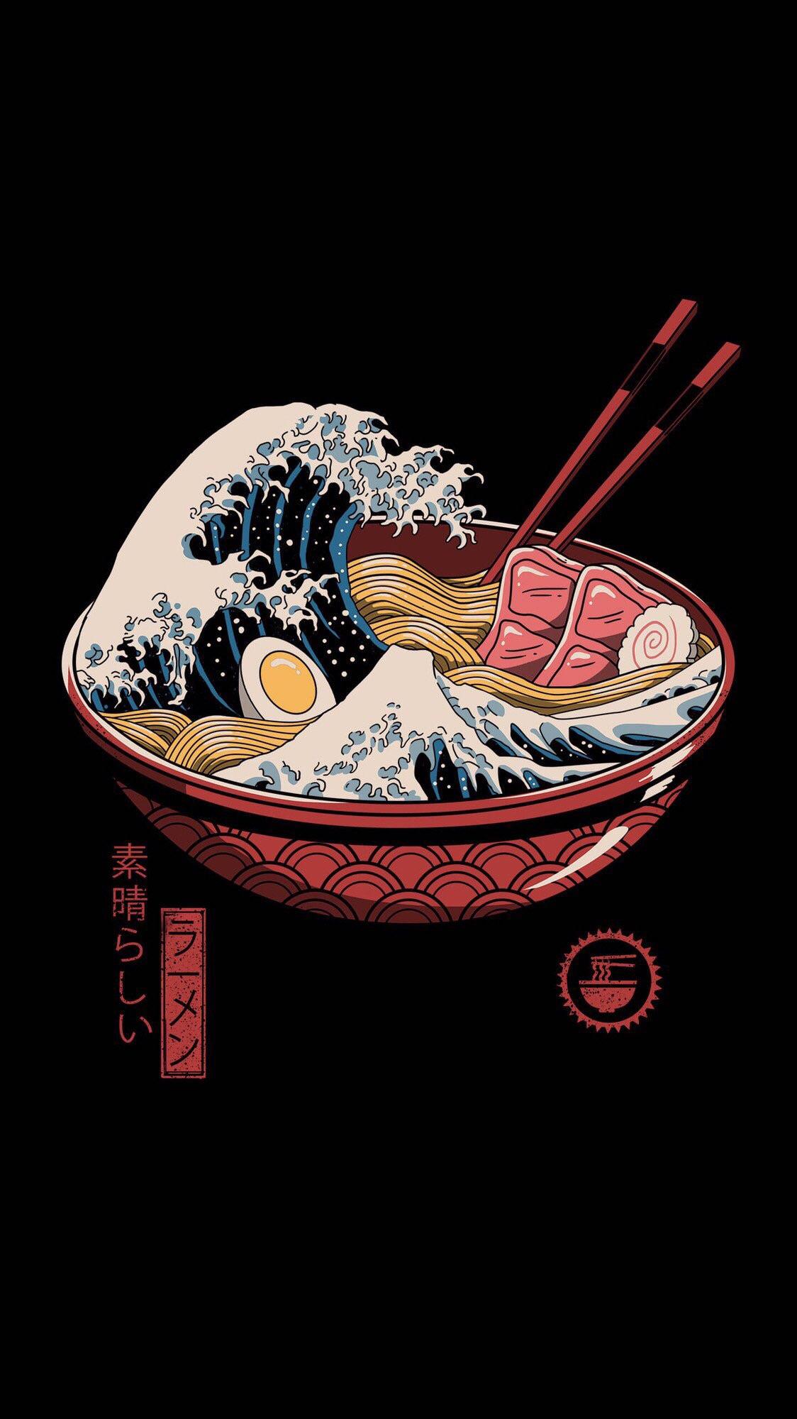 Great Ramen Wave - HD Wallpaper 