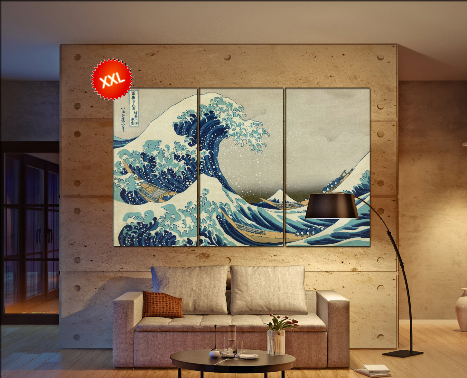 Great Wave Off Kanagawa Wall - HD Wallpaper 