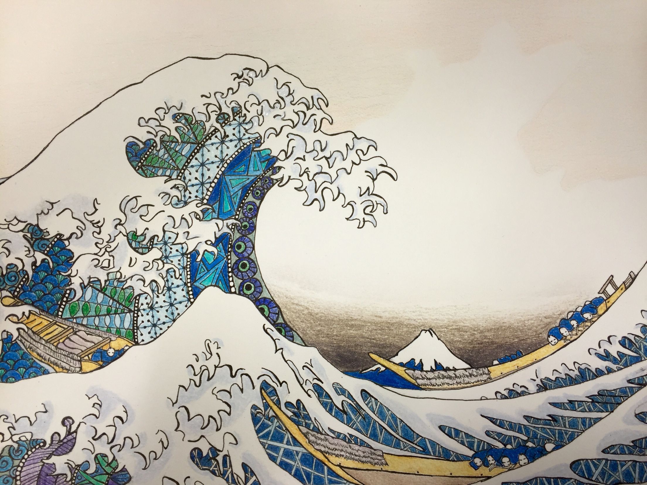Great Wave Off Kanagawa (kanagawa Oki Nami Ura), From - HD Wallpaper 