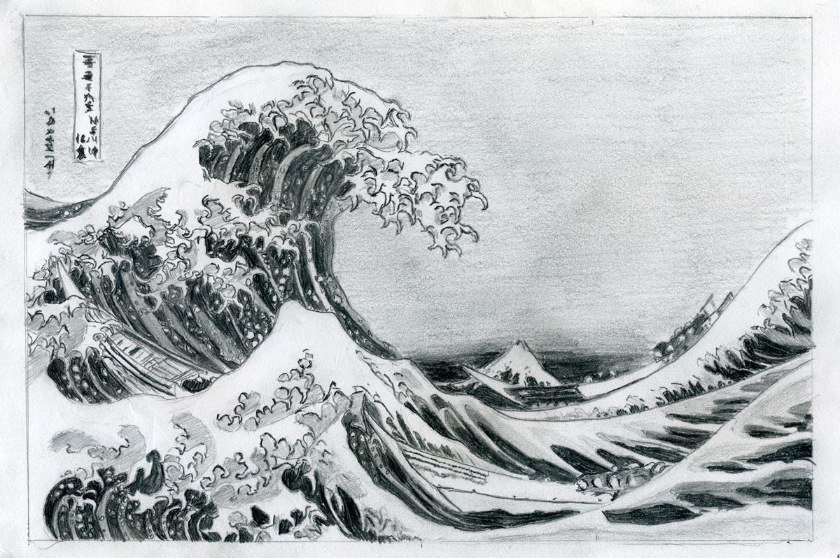 Great Wave Off Kanagawa (kanagawa Oki Nami Ura), From - HD Wallpaper 