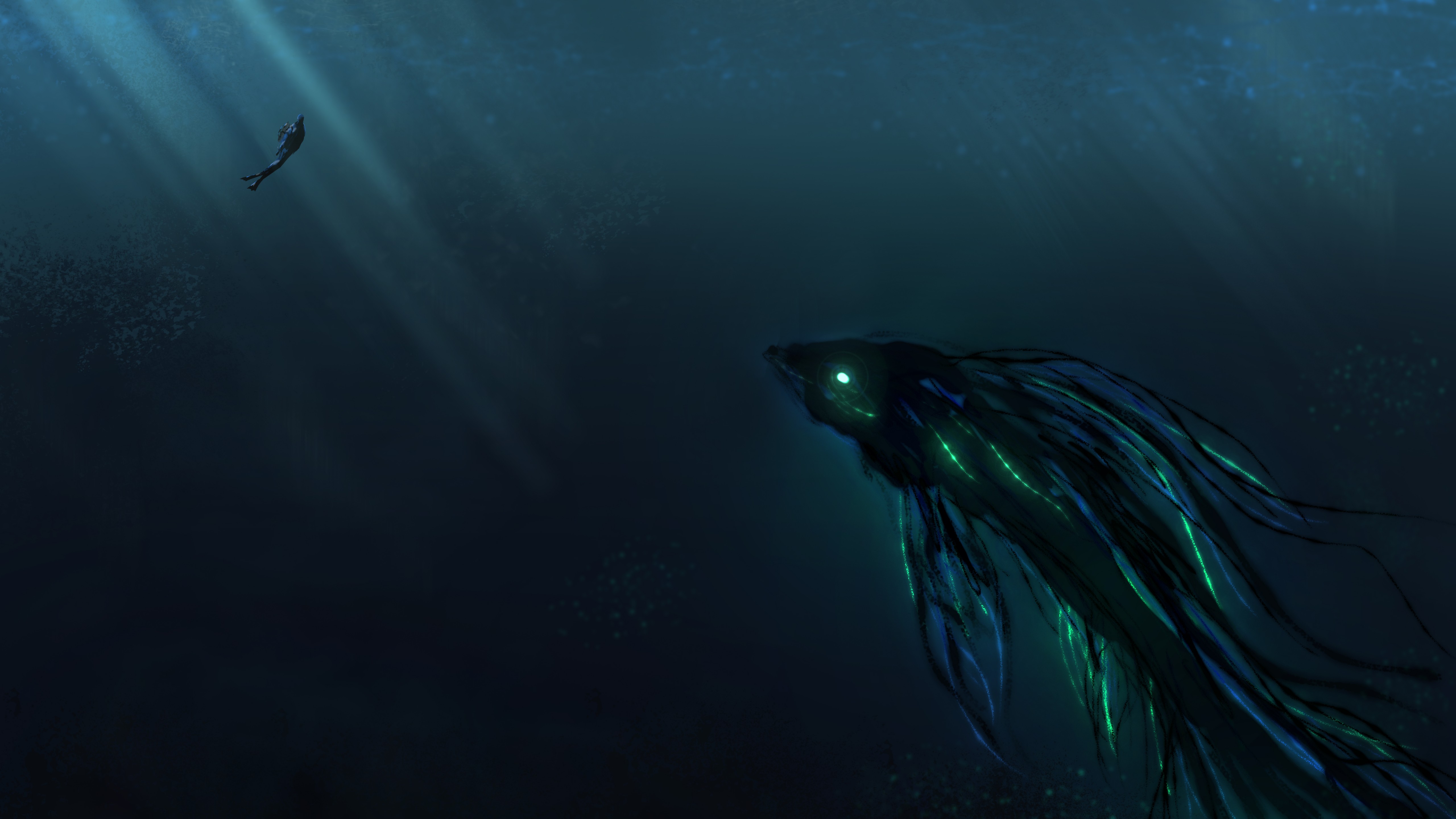 Deep Ocean Wallpaper 4k - HD Wallpaper 