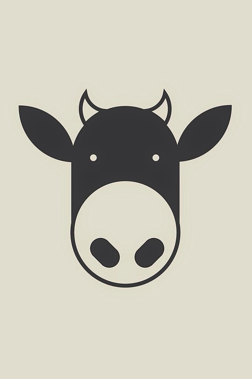 Cow And Wallpaper Image - Cartoon - HD Wallpaper 
