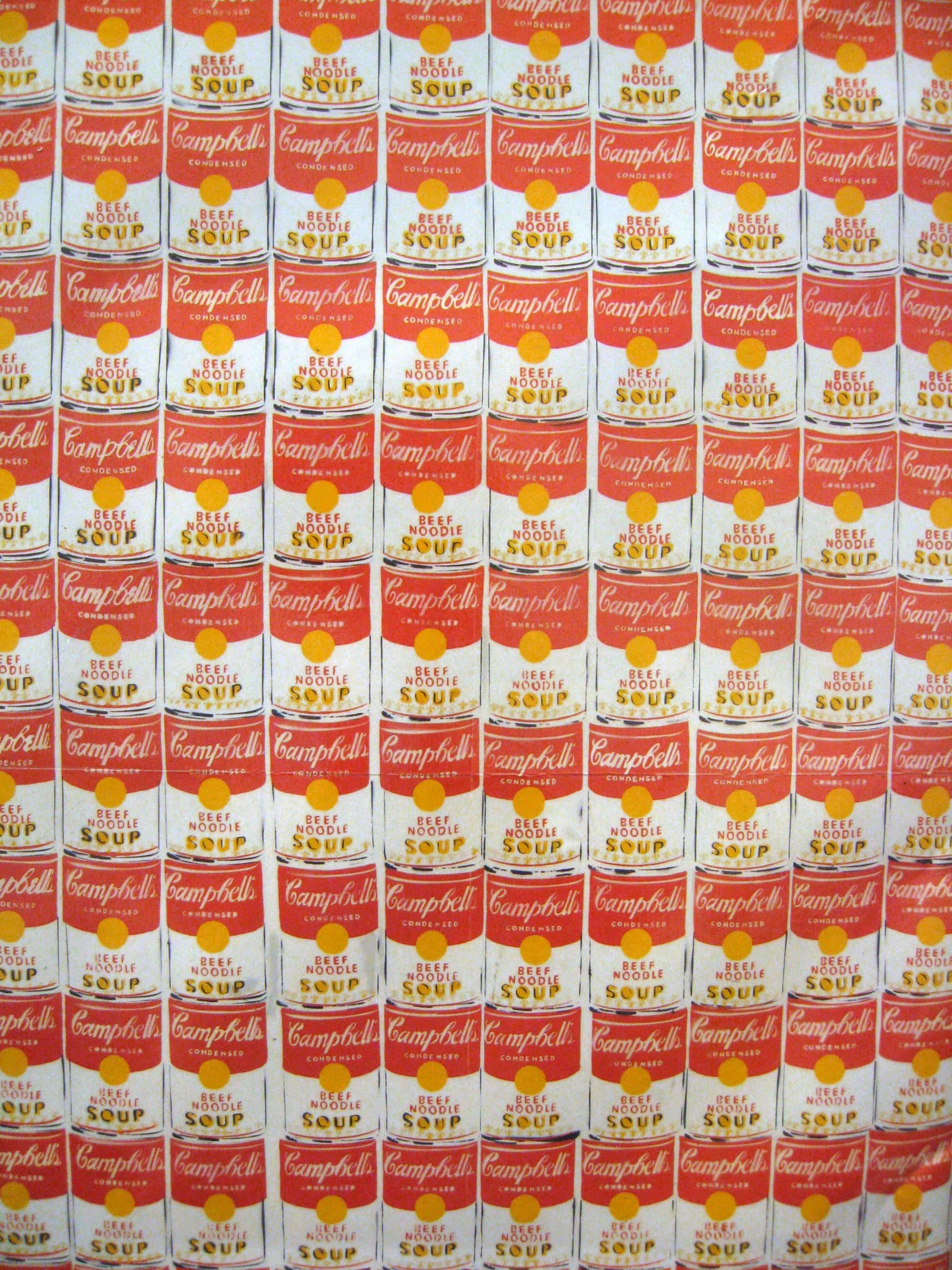Andy Warhol 100 Campbell's Soup Cans - HD Wallpaper 