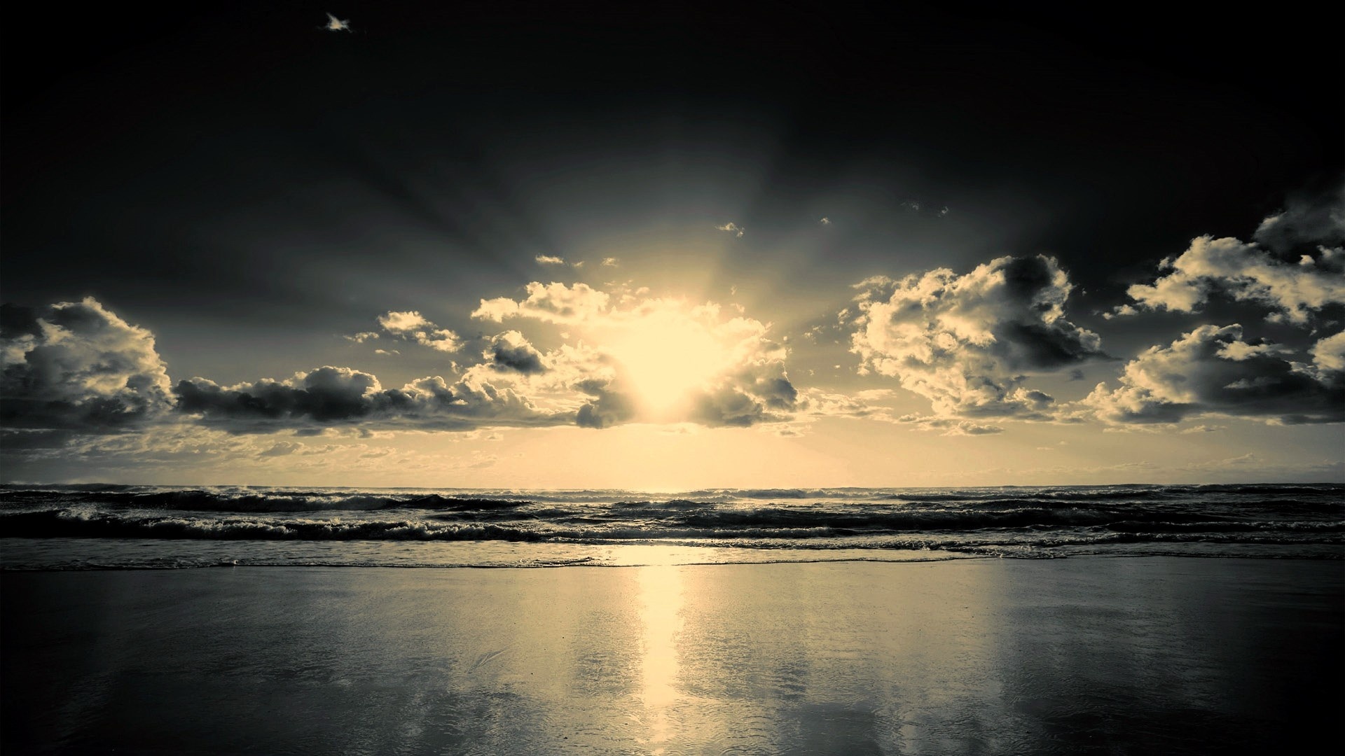 Dark Ocean Wallpaper Hd - HD Wallpaper 