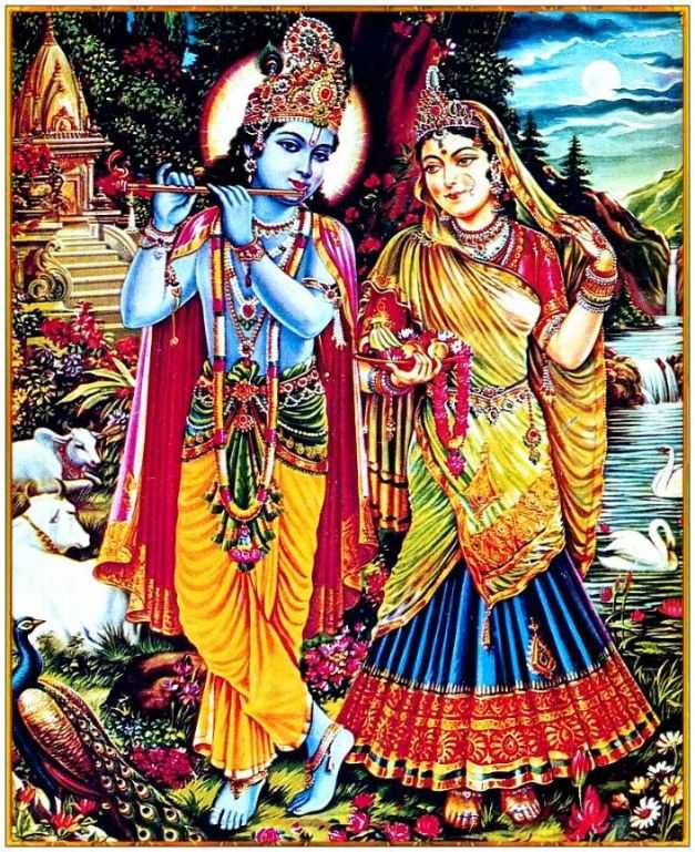 Whatsapp Dp Cow Wallpaper Shri Modern Radha Android - Profile Pic Radha Krishna - HD Wallpaper 