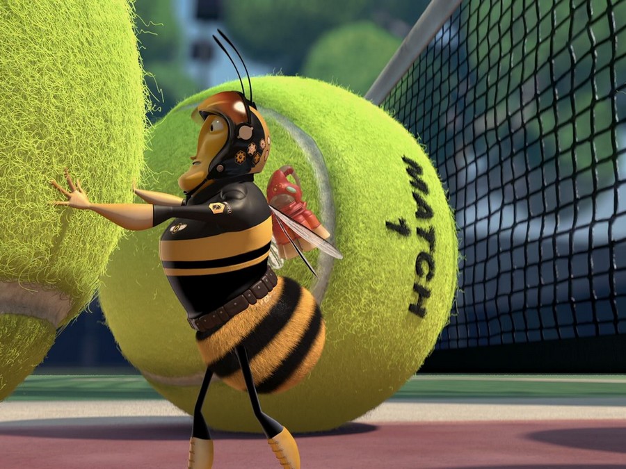 Wallpaper Bee Movie, Barry Benson, Bee, Ball, Cartoons - Bee Police Bee Movie - HD Wallpaper 