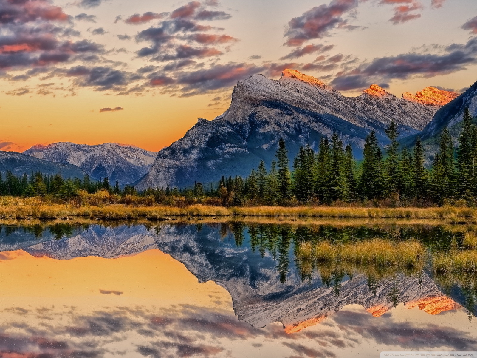 Mount Rundle - HD Wallpaper 