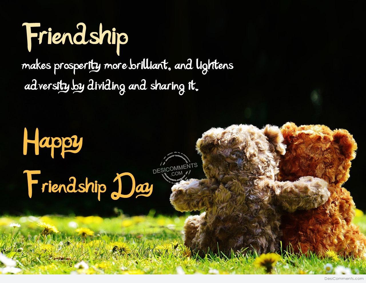 Friendship Makes Prosperity More Brilliant, And Lightens - New Year 2020 Wishes For Best Friend - HD Wallpaper 