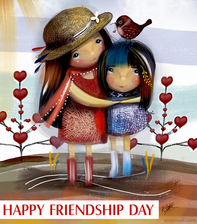 Friendship Day Wallpapers - Happy Friendship Day Images Of Two Friends - HD Wallpaper 