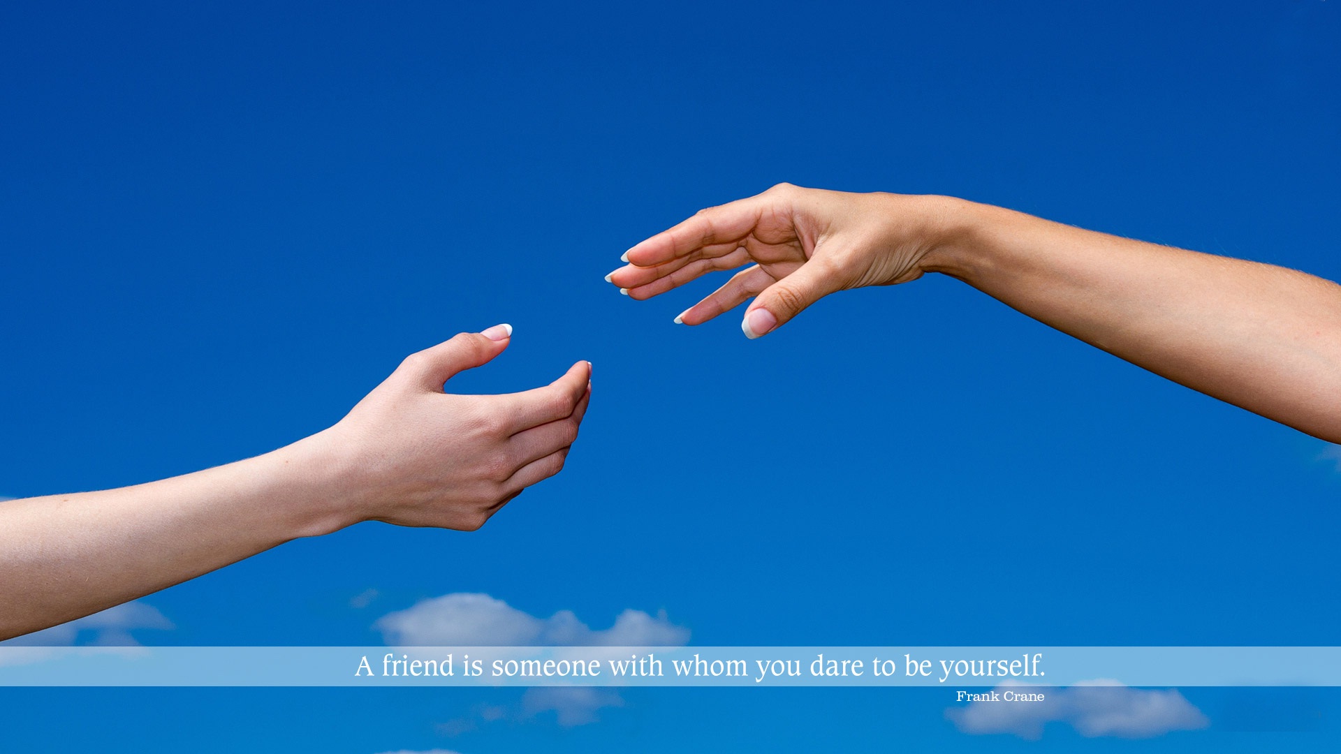 Happy Friendship Day Wishes High Definition Wallpapers - Hands Reaching Out To Touch - HD Wallpaper 