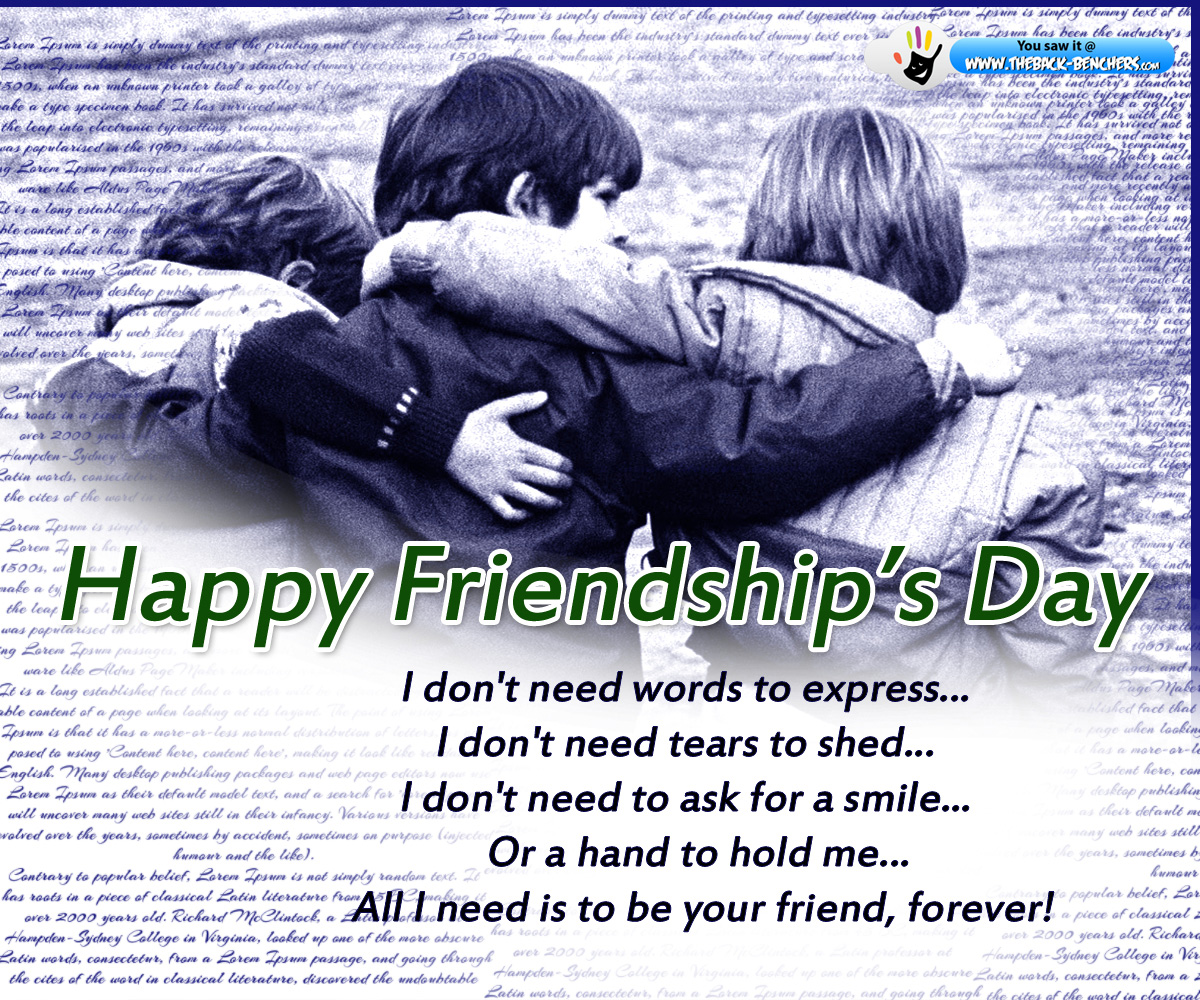 Happy Friendship Day Wallpapers Free Download - Friendship Day Images Hd Download - HD Wallpaper 