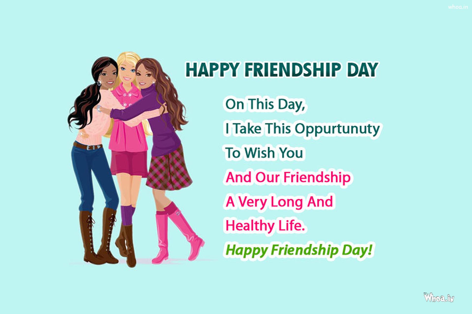 Friendship Day Wishes For Girls - HD Wallpaper 