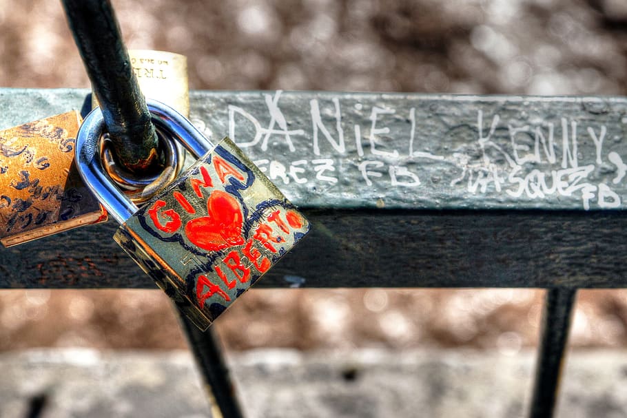 Padlock, Love, Bridge, Mapocho, Santiago, Love Note, - Love - HD Wallpaper 
