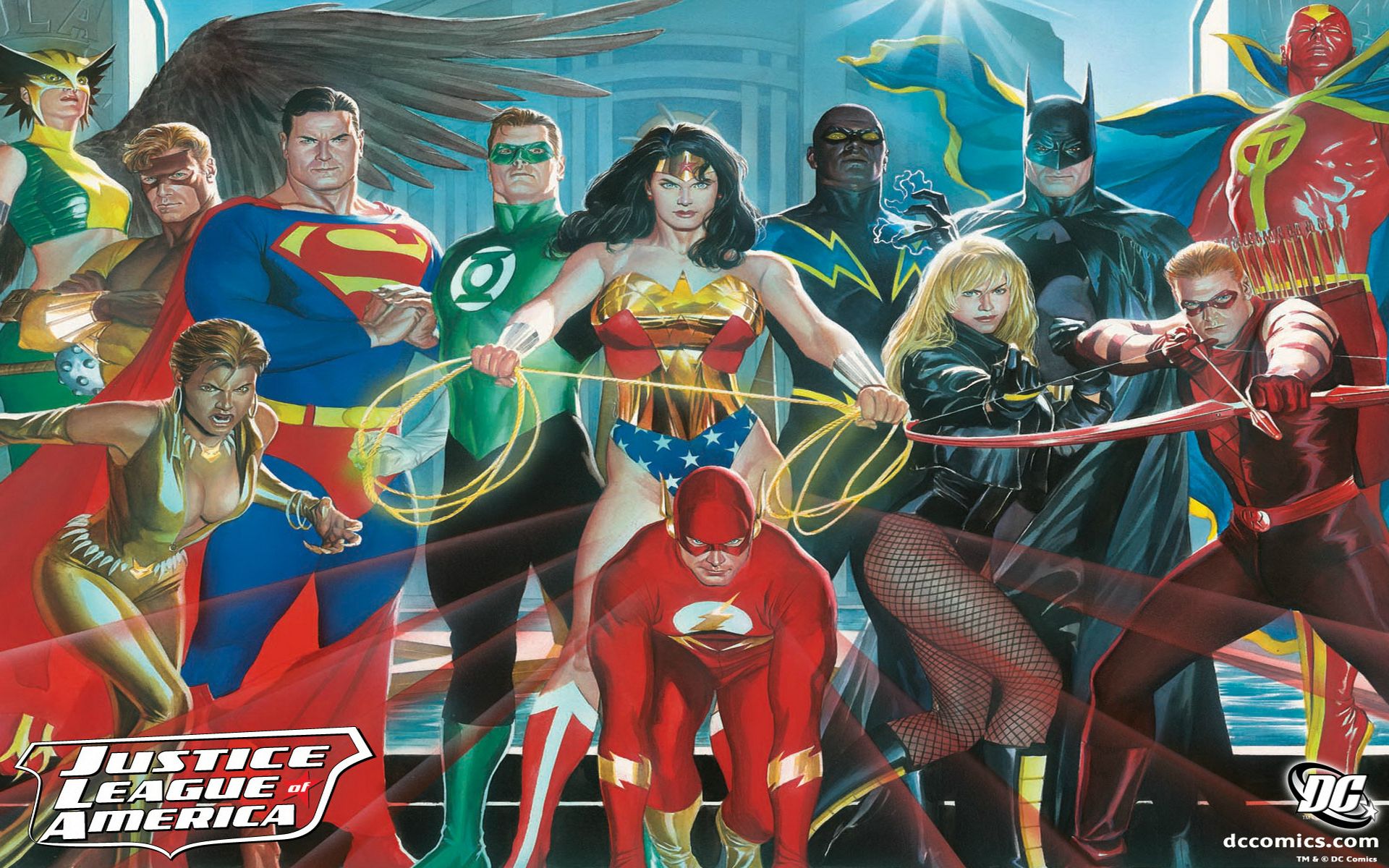 Dc Justice League Alex Ross - HD Wallpaper 