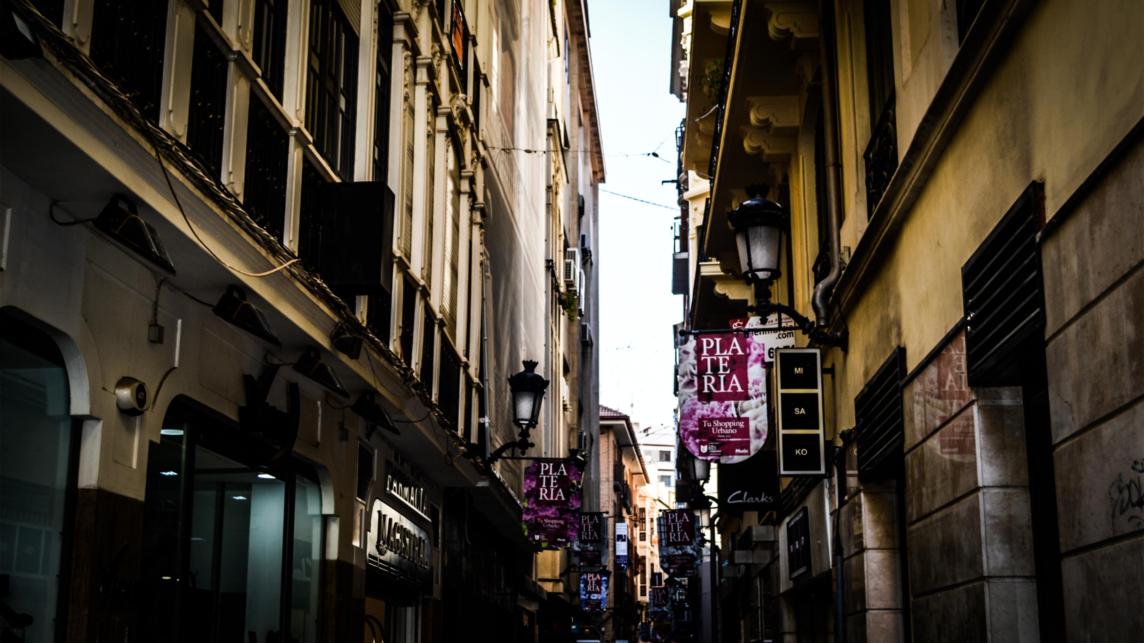 Hd Street In Murcia Wallpaper - Fondos De Pantalla De Murcia - HD Wallpaper 