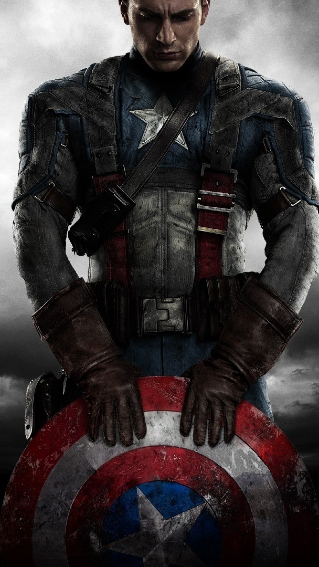 The First Avenger, Chris Evans, Shield, Clouds - Captain America Imagenes 4k - HD Wallpaper 