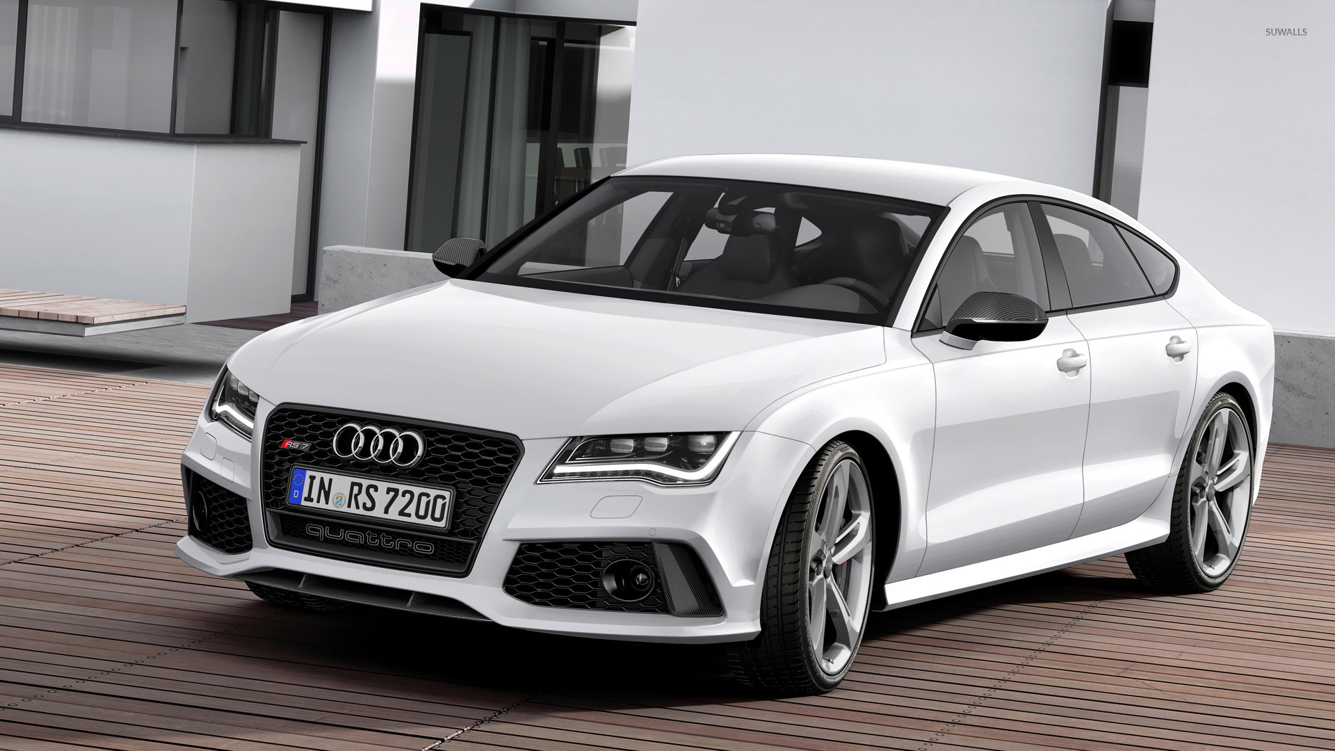 White Rs7 Audi Car 1920x1080 Wallpaper Teahub Io