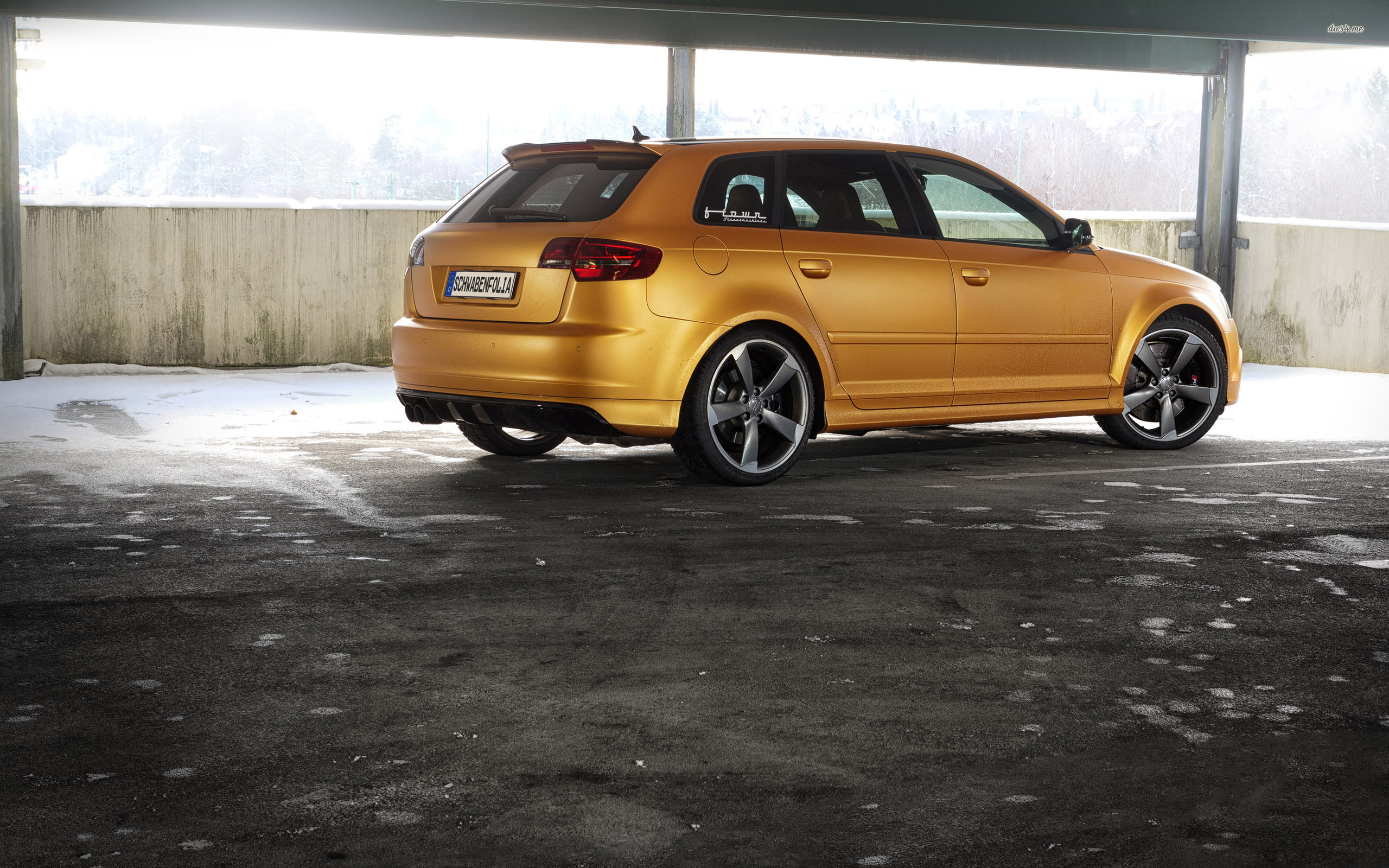 Audi A3 Sportback Gold - HD Wallpaper 
