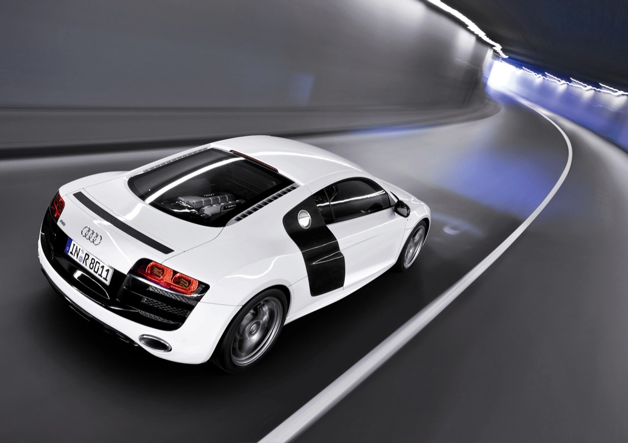 2010 Audi R8 V10 White Hd Wallpaper Picture Dekstop - Audi R8 V10 White 2011 - HD Wallpaper 