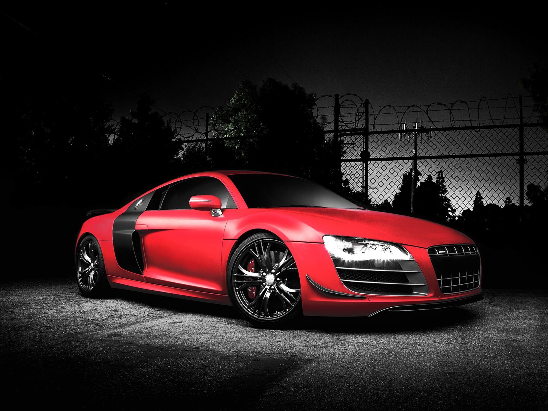 Wallpaper - Red Audi R8 Background - HD Wallpaper 