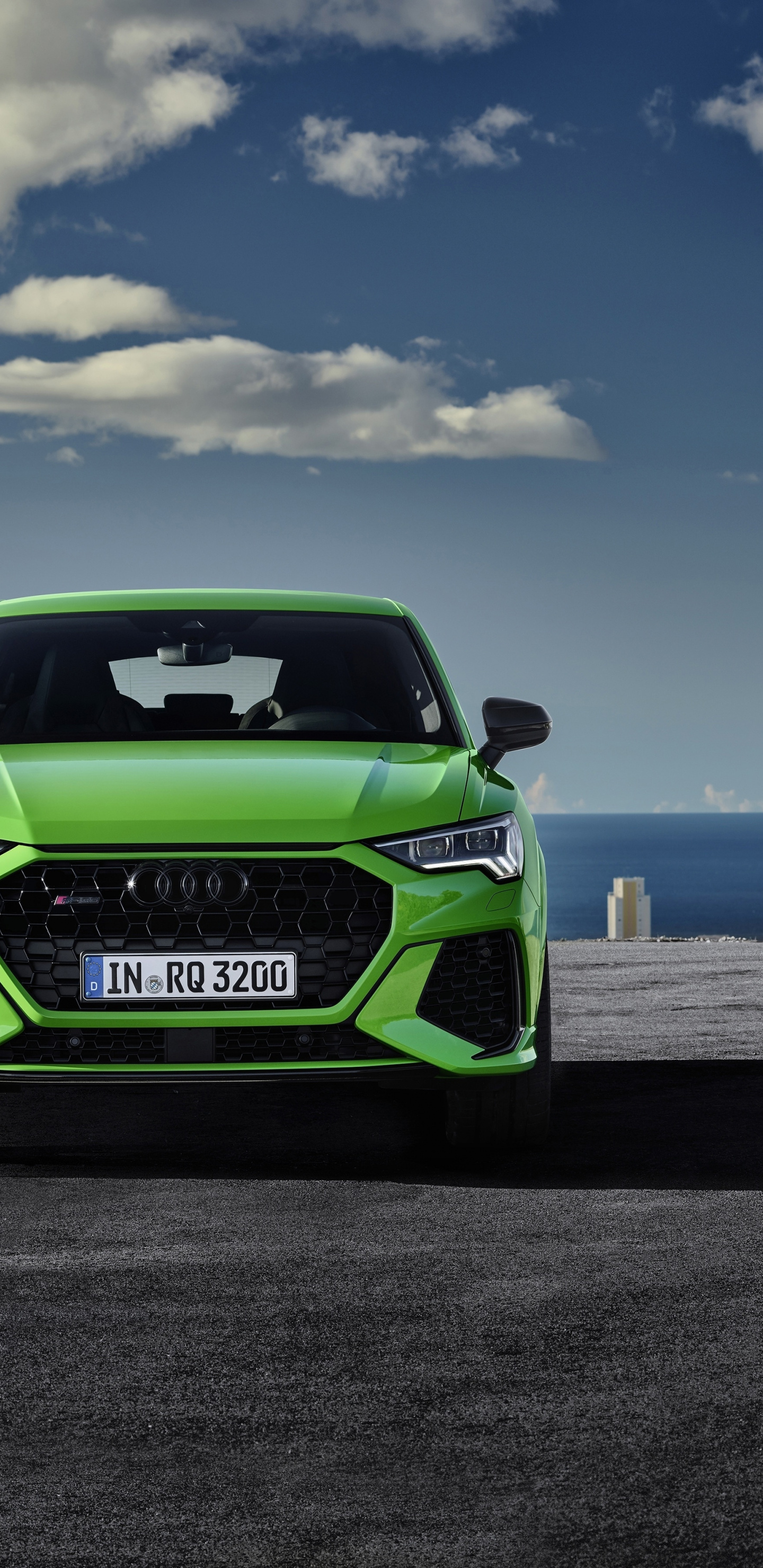 Front-view, Green Audi Q3, 2019, Wallpaper - Audi - HD Wallpaper 