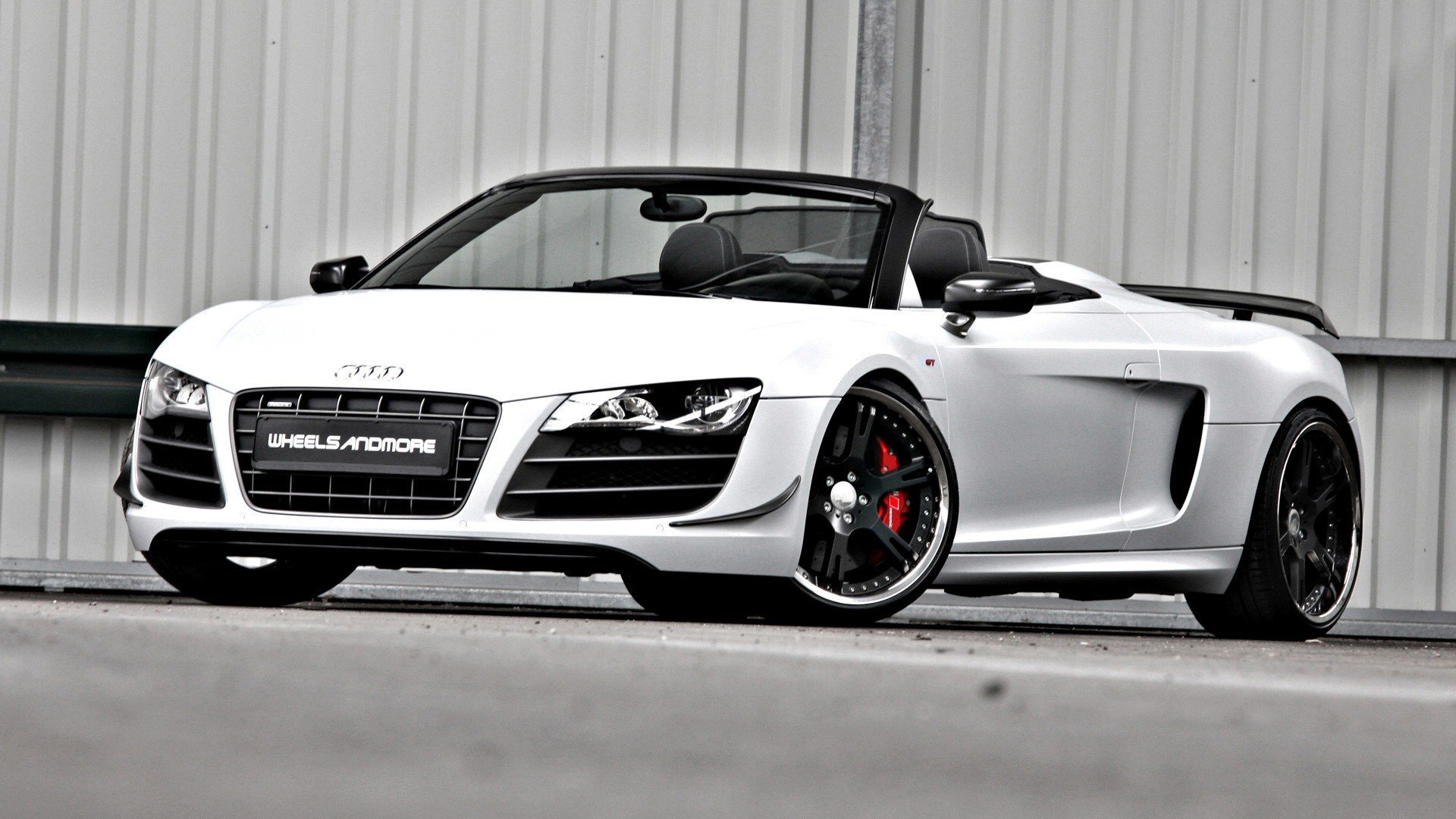 Audi A8 White Convertible - HD Wallpaper 