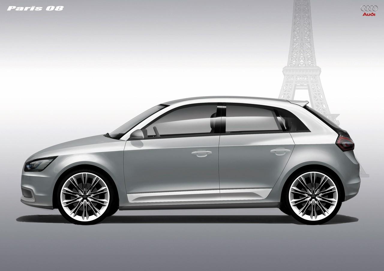 2009 Audi A1 Sportback Concept Thumbnail Image - Audi A1 Sportback Arrow Grey - HD Wallpaper 