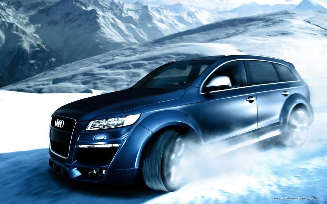 Download Mobile Wallpaper Transport, Auto, Mountains, - Audi Q7 2011 - HD Wallpaper 