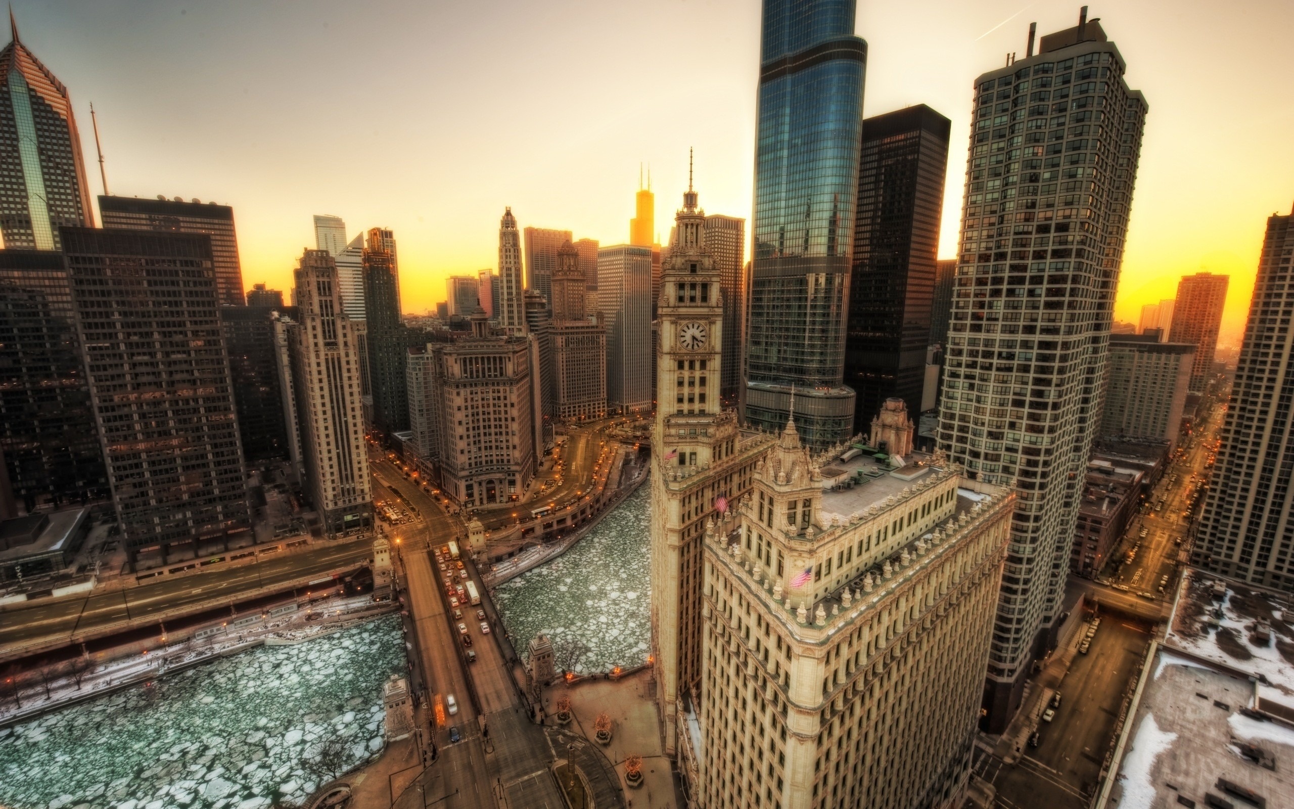 Wallpaper City Top View, London, Buildings, Bridge, - Building Top View Hd - HD Wallpaper 