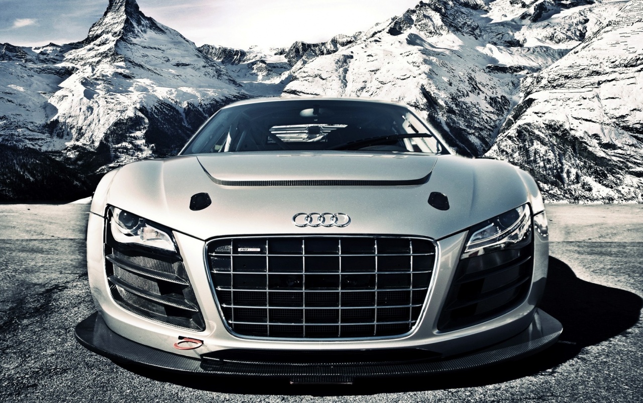 Sliver Audi R8 Gtr V10 Front Wallpapers - Audi R8 Full Hd - HD Wallpaper 