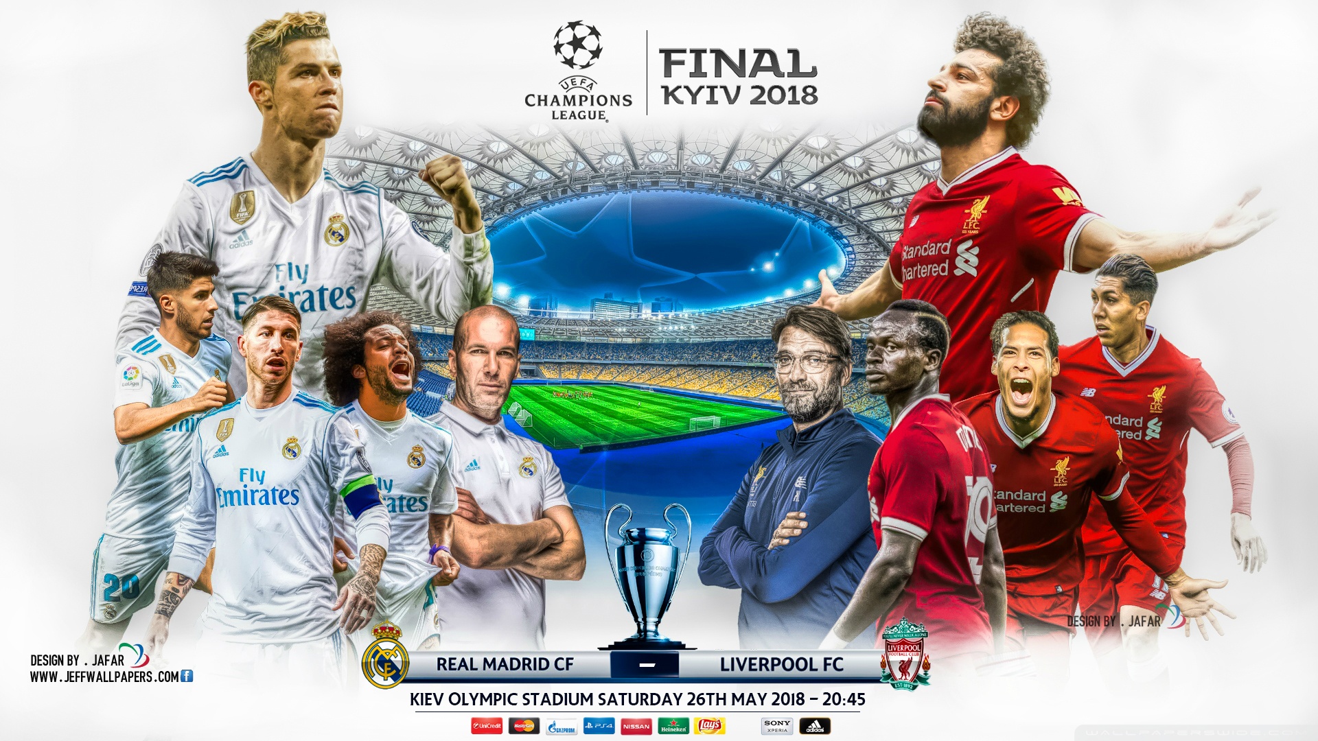 Real Madrid Vs Liverpool 2018 - HD Wallpaper 