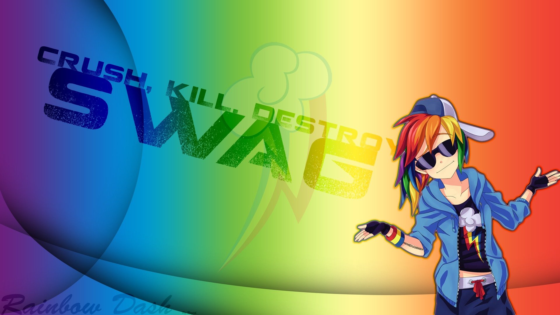 Rainbow Dash Wallpaper Swag - HD Wallpaper 