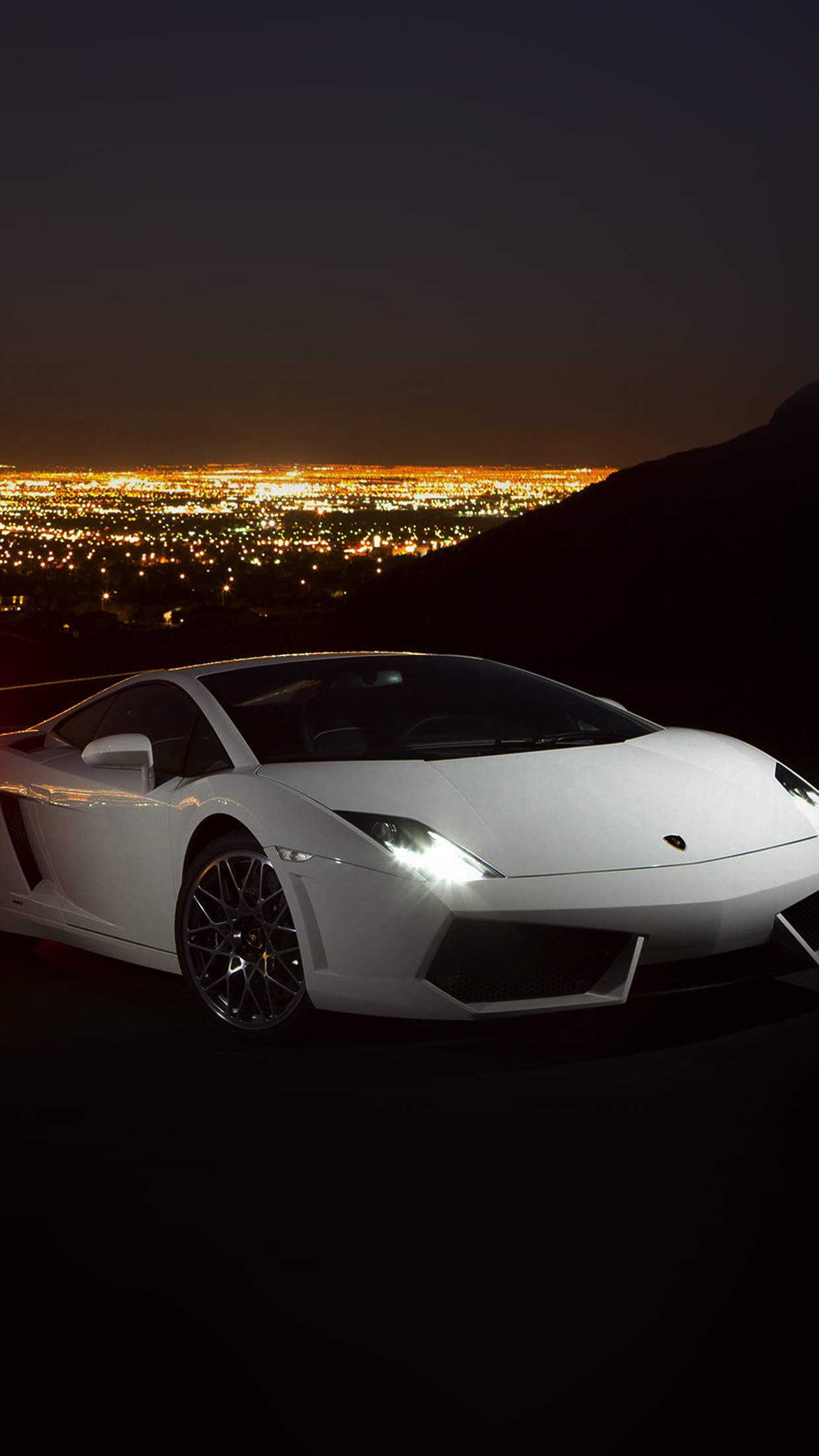 Car Lamborghini Art Dark Night Drive Android Wallpaper - Nice Car Wallpaper Phone - HD Wallpaper 