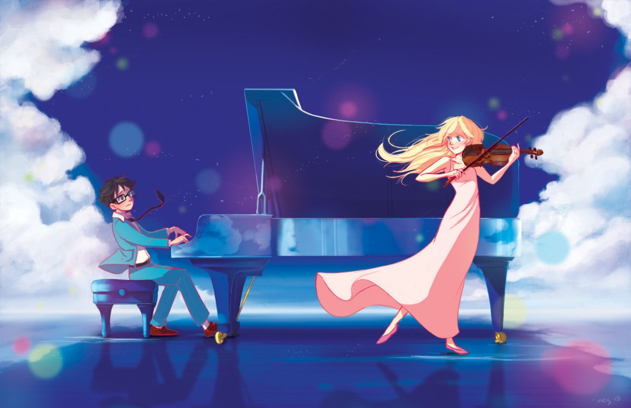 Shigatsu Wa Kimi No Uso Wallpaper Hd - HD Wallpaper 