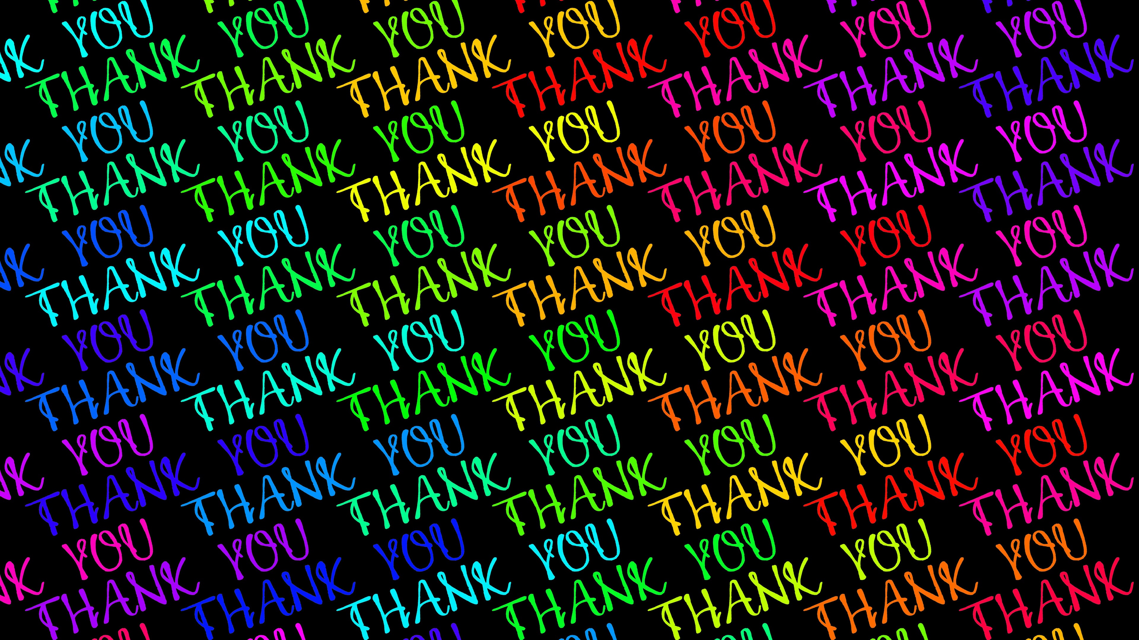 Wallpaper Colorful Thank You Text - Thanks Images Hd Download - HD Wallpaper 