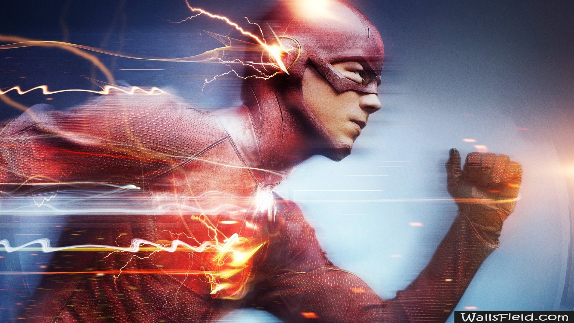 Barry Allen Flash Running - HD Wallpaper 