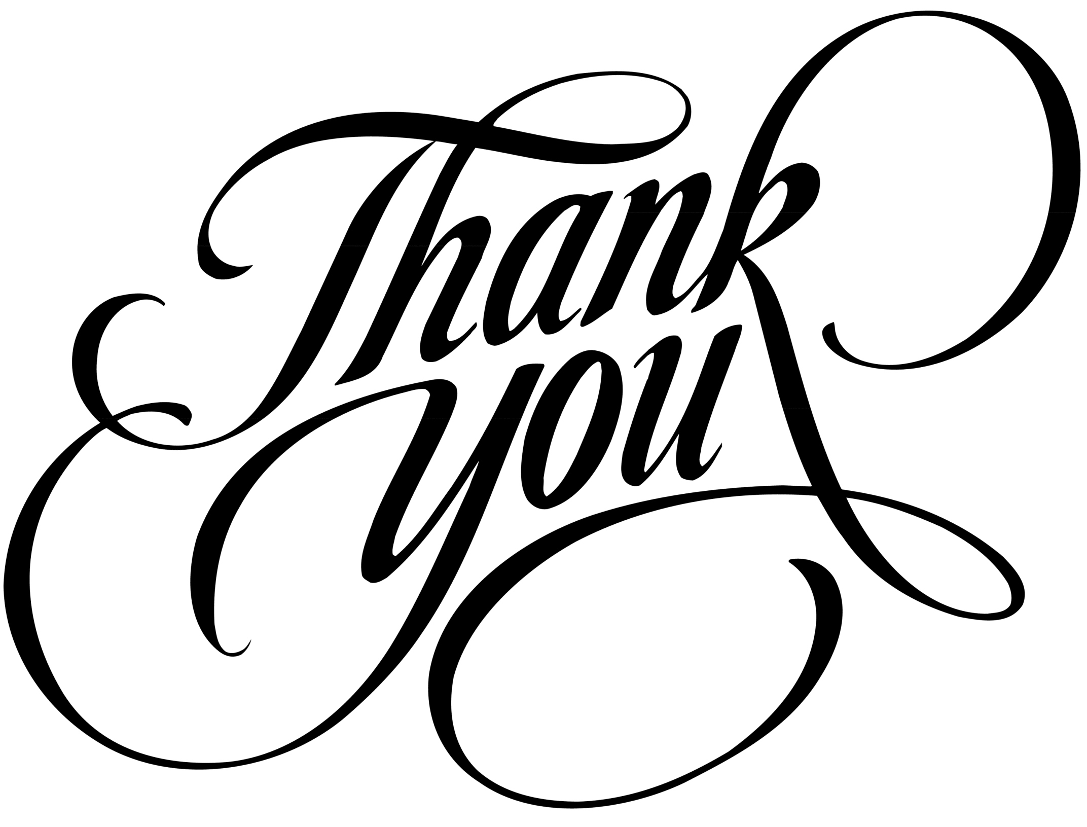 Thank You Images Black And White - HD Wallpaper 