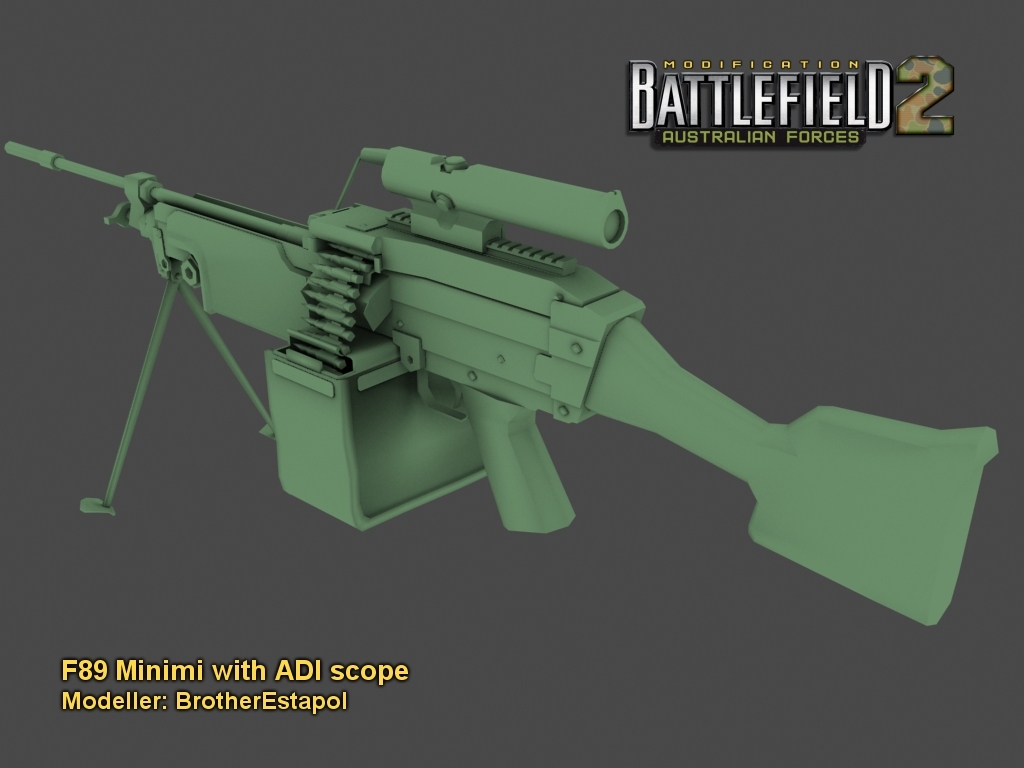 View Media - Minimi Battlefield 2 - HD Wallpaper 