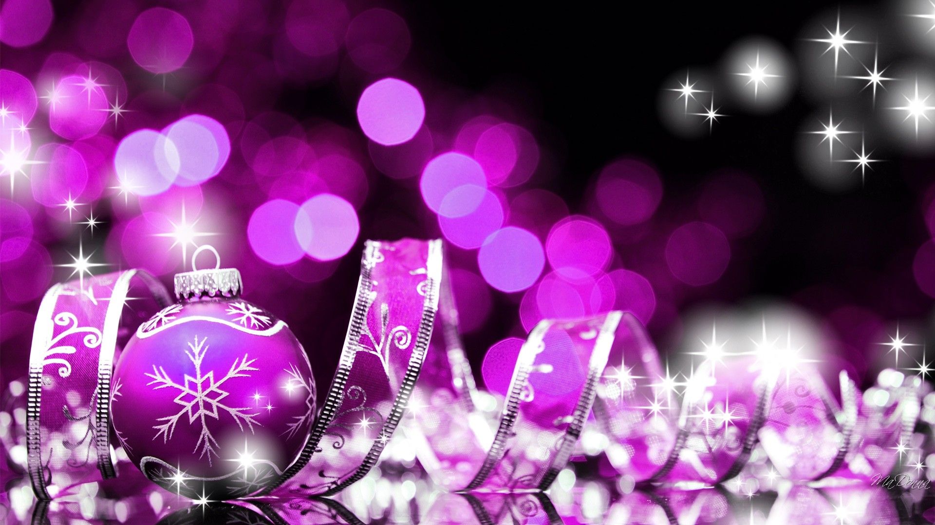 Purple Christmas Background Hd - HD Wallpaper 