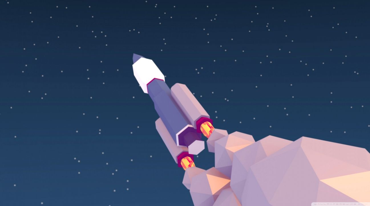 Low Poly Rocket ❤ 4k Hd Desktop Wallpaper For 4k Ultra - Low Poly Wallpaper 4k - HD Wallpaper 