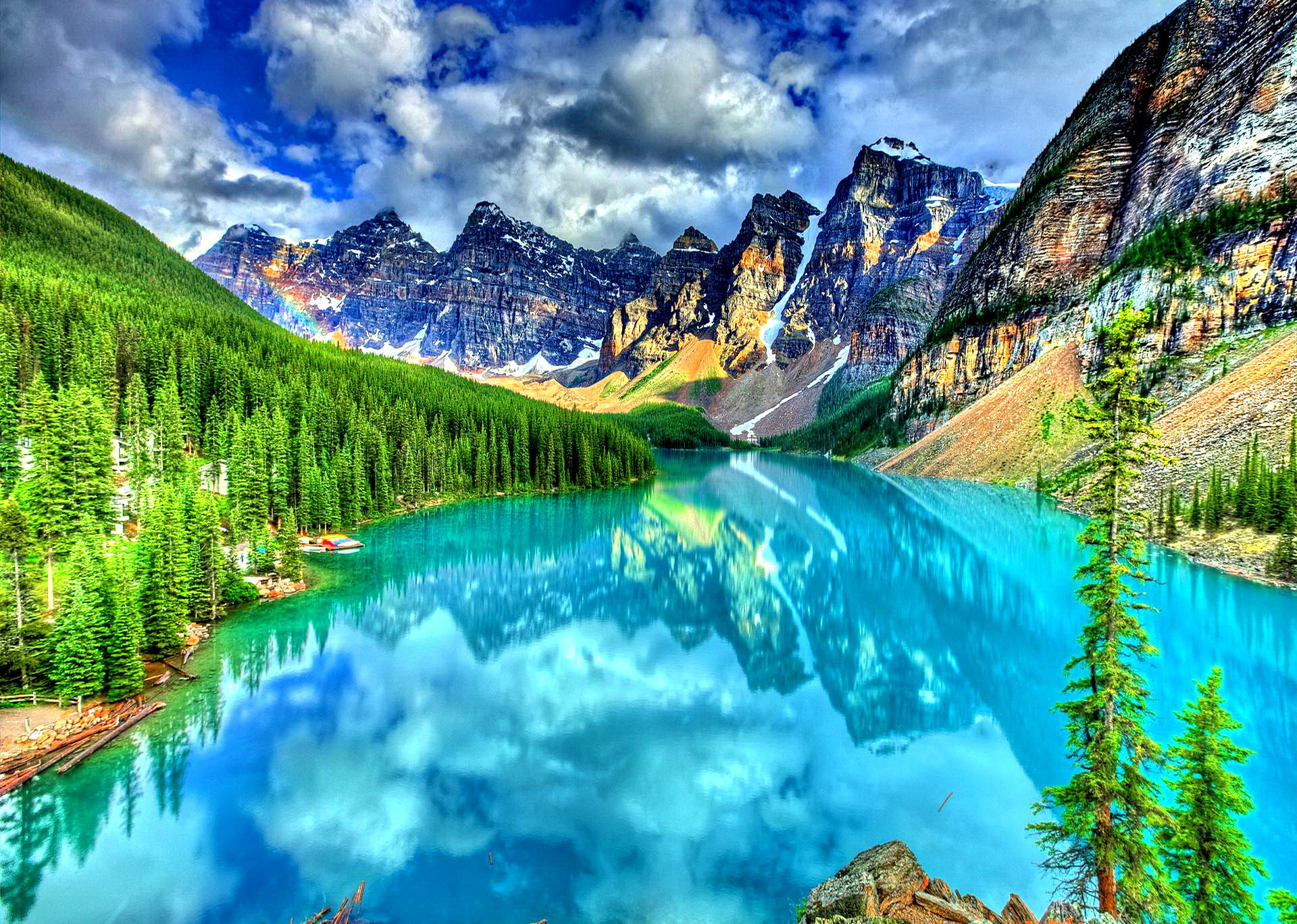 Large Hd Wallpapers 76 Pictures - Moraine Lake - HD Wallpaper 