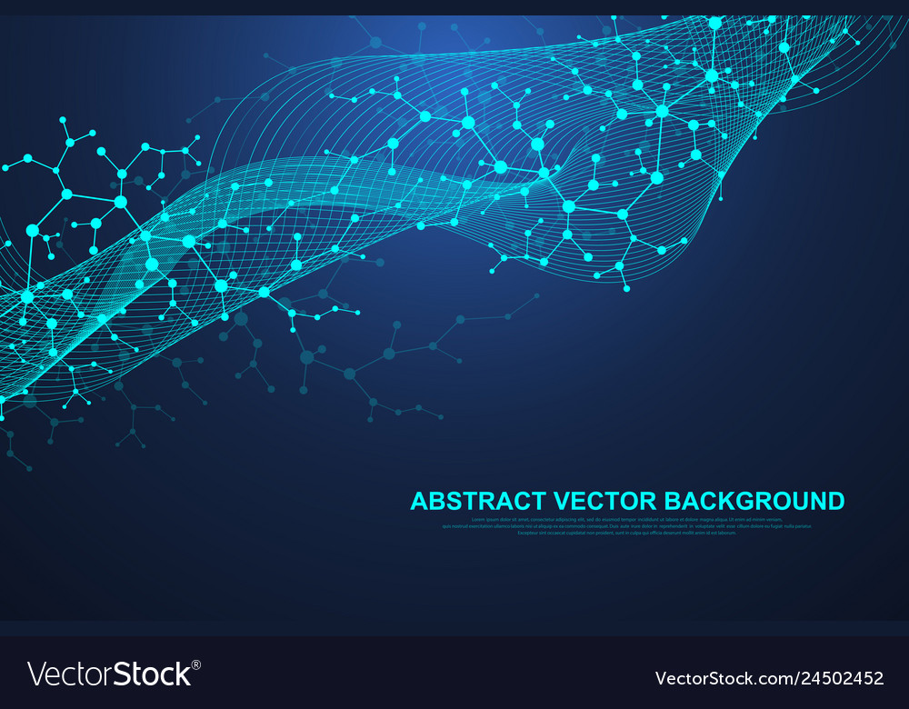 Science And Technology Molecules Background - HD Wallpaper 