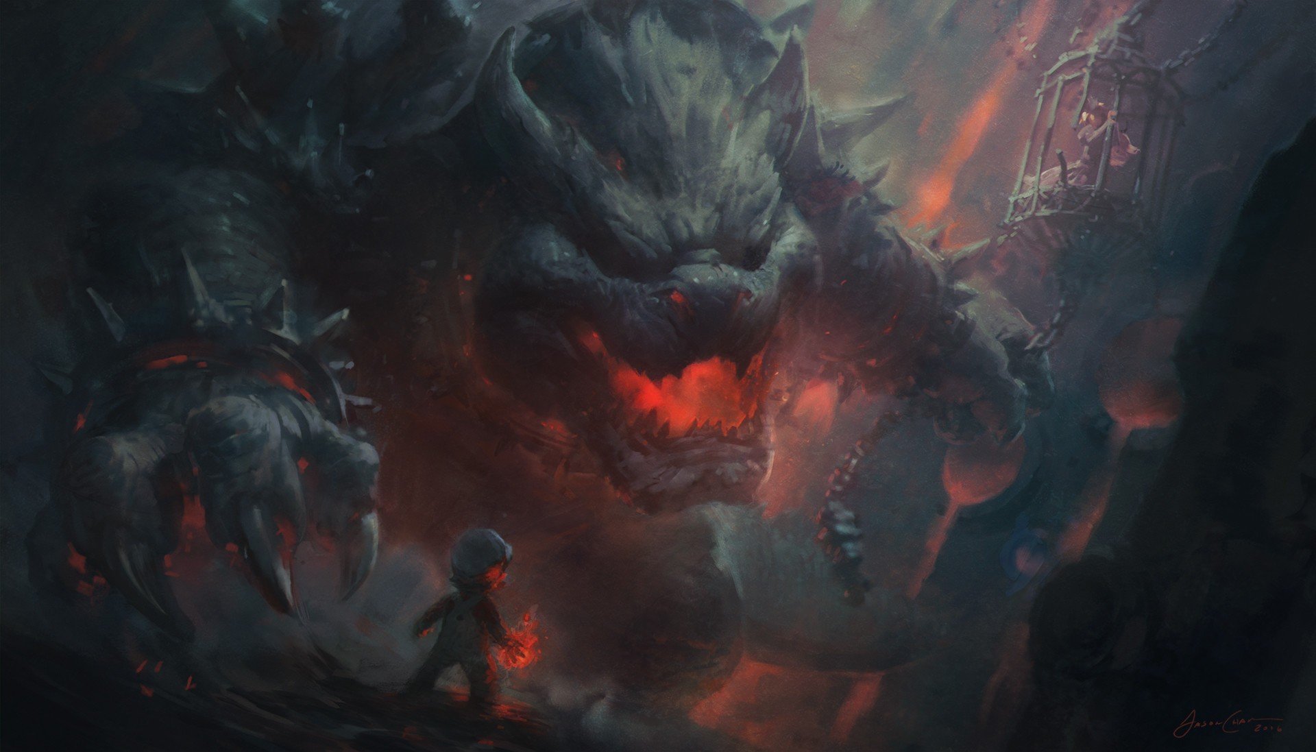 Super Mario Dark Art - HD Wallpaper 