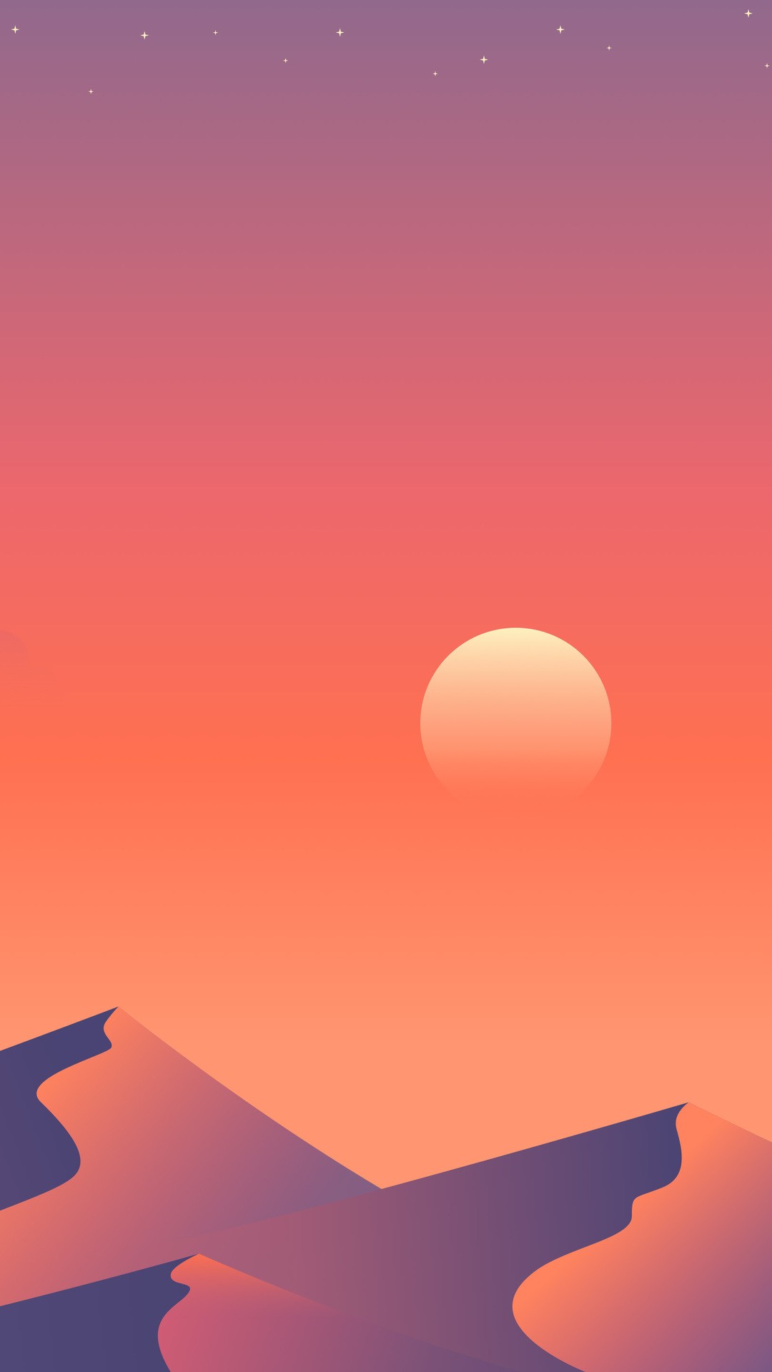 Desert Sun Day Minimalism 1a Wallpaper - Aesthetic Sunset Wallpaper Desktop - HD Wallpaper 