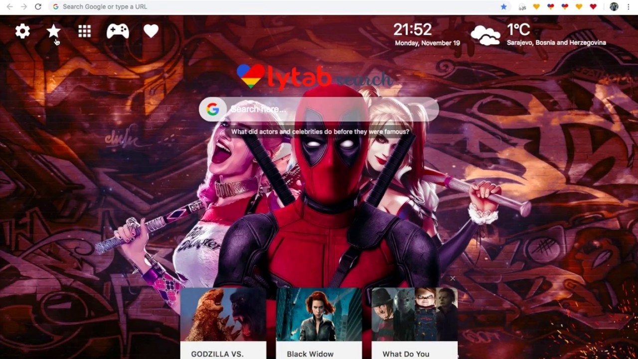 Deadpool And Harley Quinn Hd - HD Wallpaper 