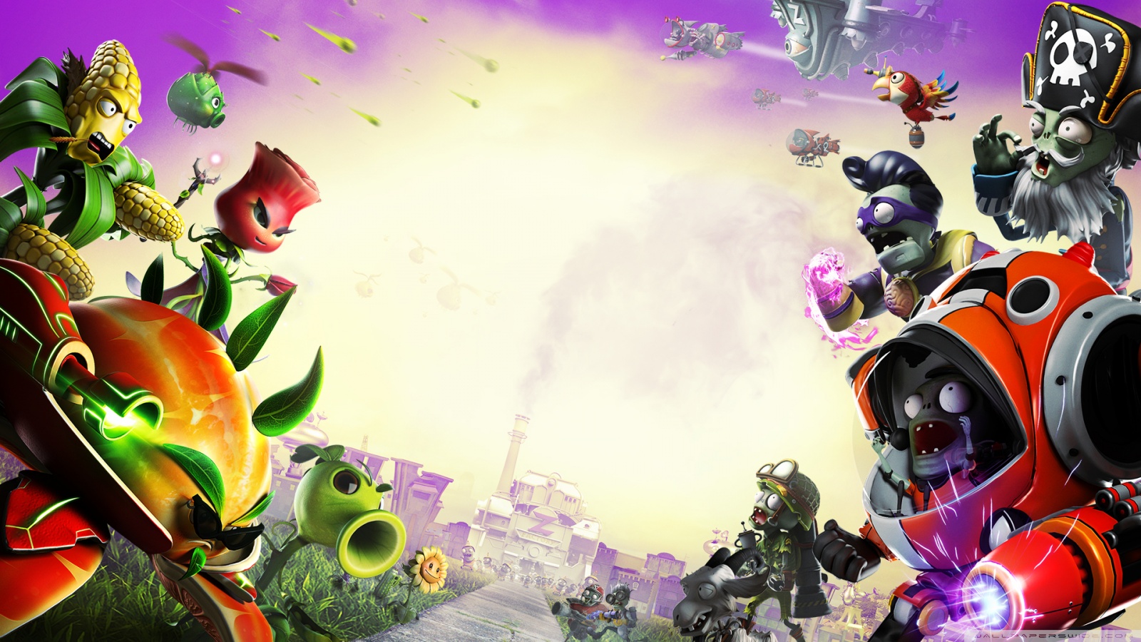 Plantas Vs Zombies Gw2 - HD Wallpaper 