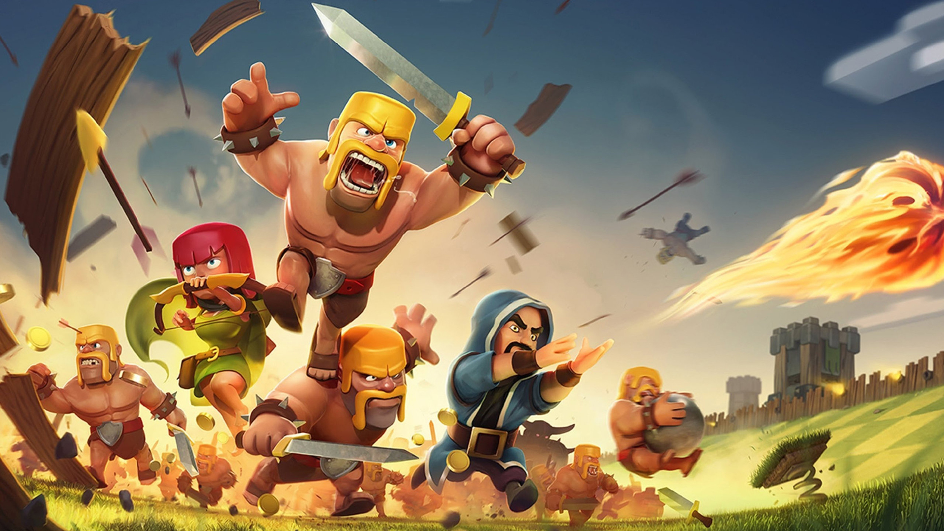 Original Clash Of Clans Loading Screen - HD Wallpaper 